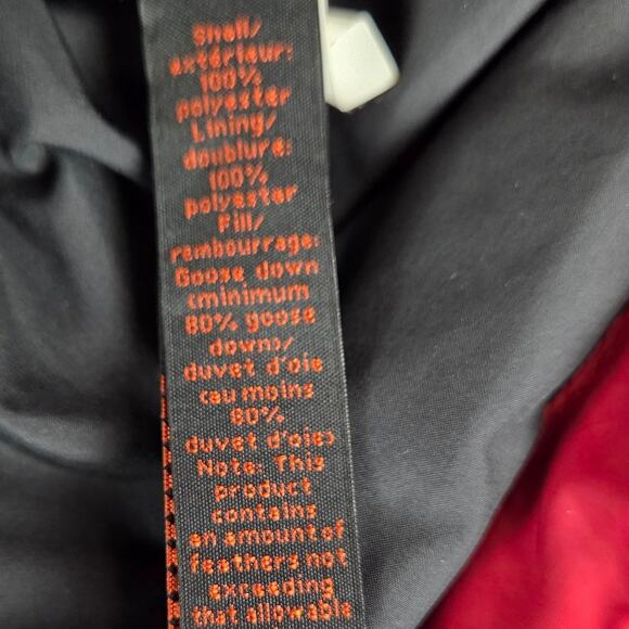 Banana Republic Men's Red Goose Down Puffer Vest S Thermal Warm Wind Resistant - Picture 7 of 11